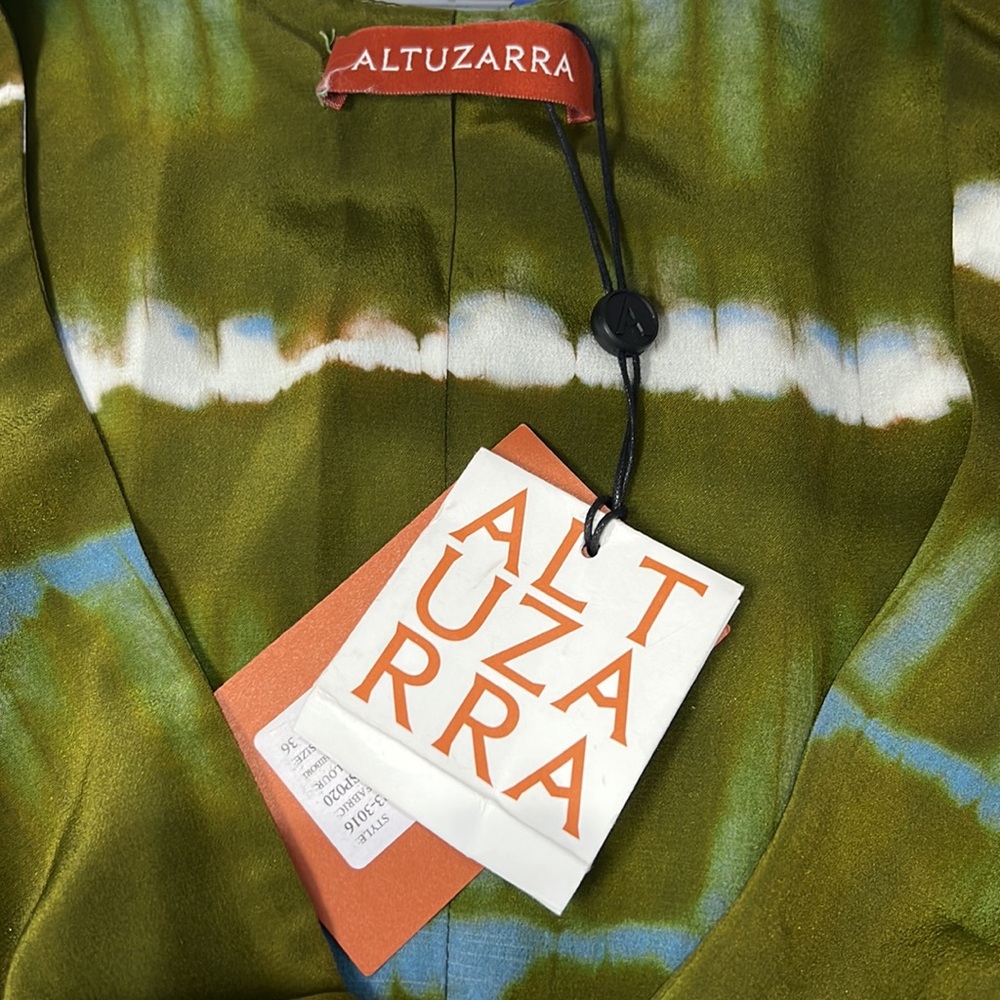 ALTUZARRA Helenos twist-front cutout tie-dyed silk crepe de chine maxi dress. - Picture 8 of 15